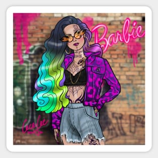 Modern Barbie Sticker